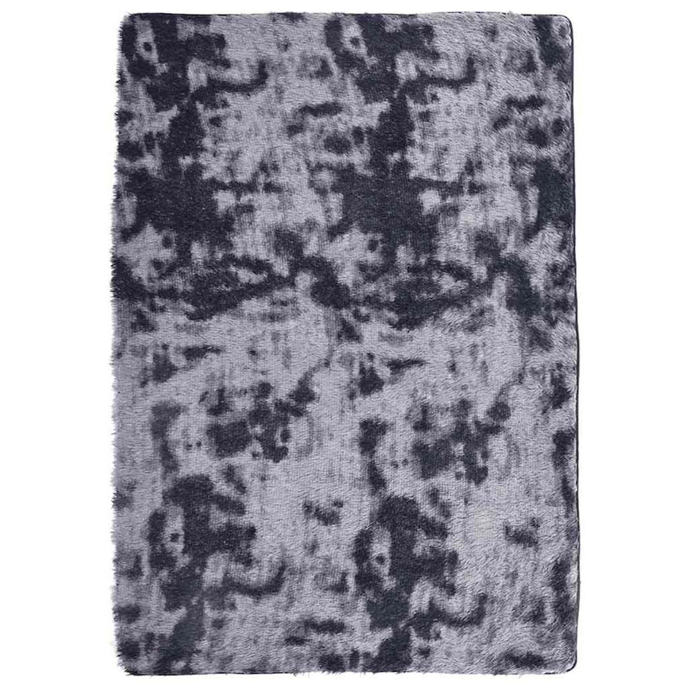 Tapis shaggy à poils longs navarra gris foncé 160x230 cm