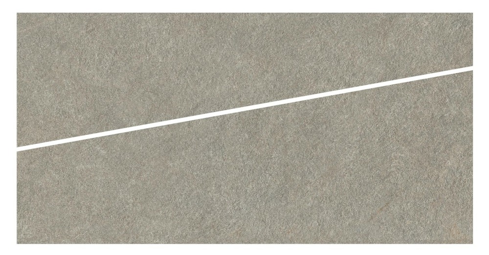 Carrelage effet pierre quartzite gris cendré cut dalle a 120x60x2 cm venturo - sol extérieur (vendu par carton de 0,72 m²) - ro'ma c