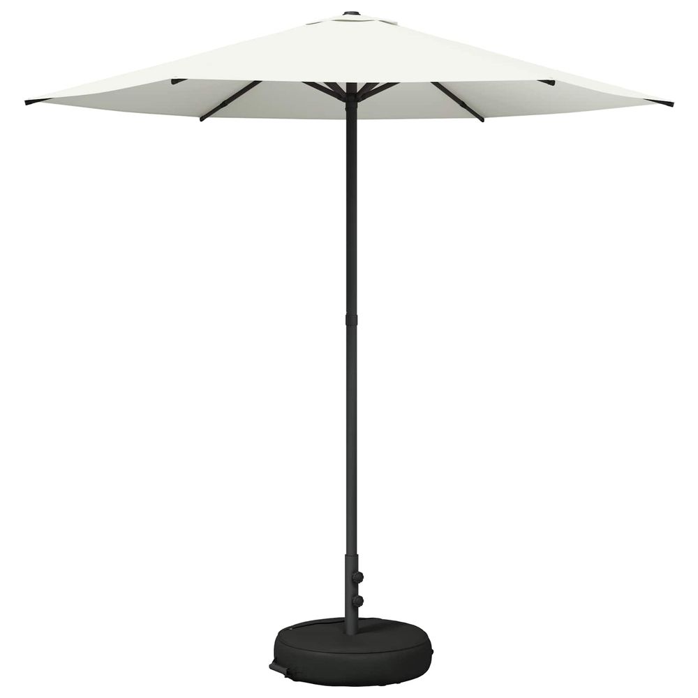 Parasol de jardin avec base 230 x 230 cm polyester