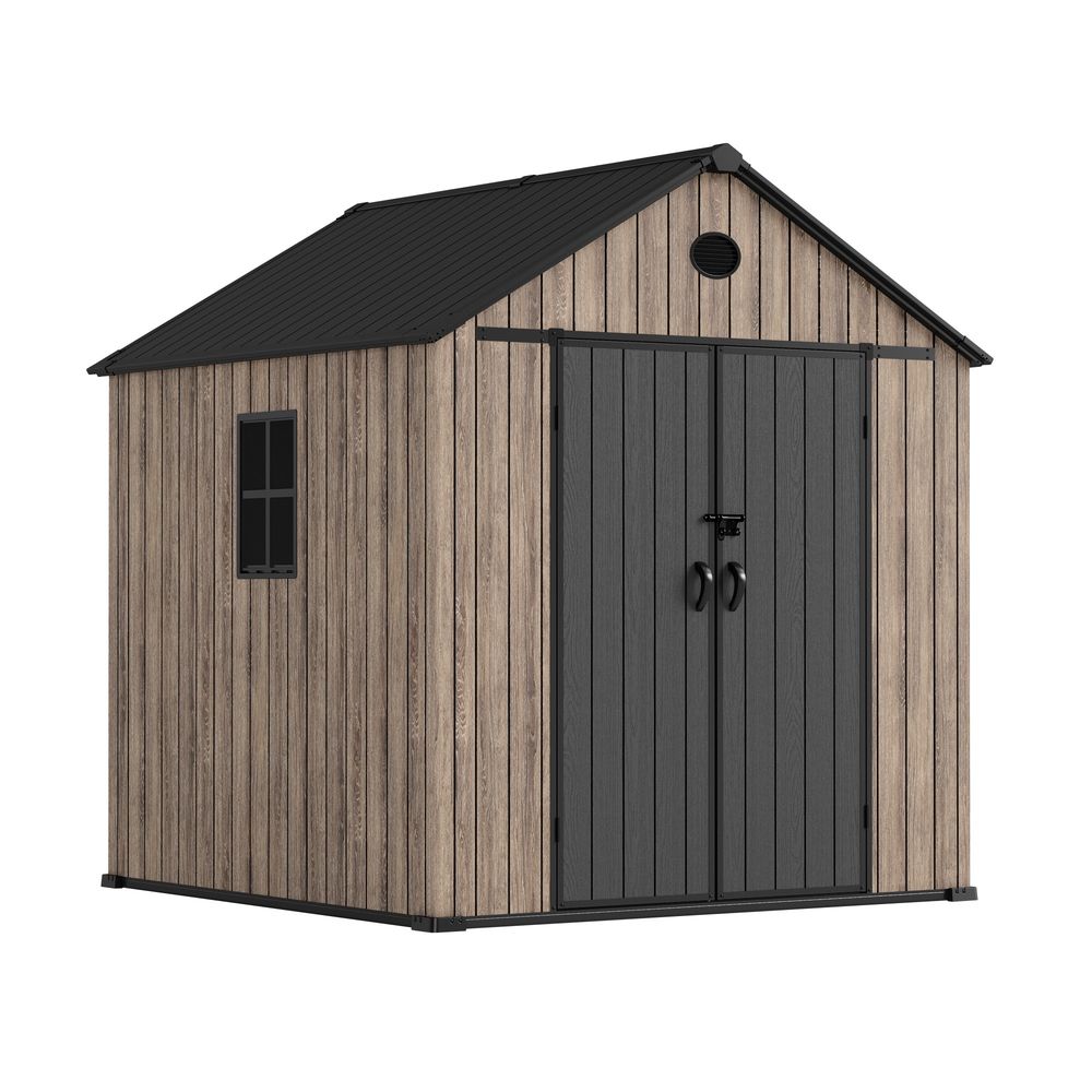 Oairgico 55 x 40 x 65 cm - Tente de croissance avec fenêtre d'observation, bac de sol, fenêtre d'aération et passage de câble (noir, polyester