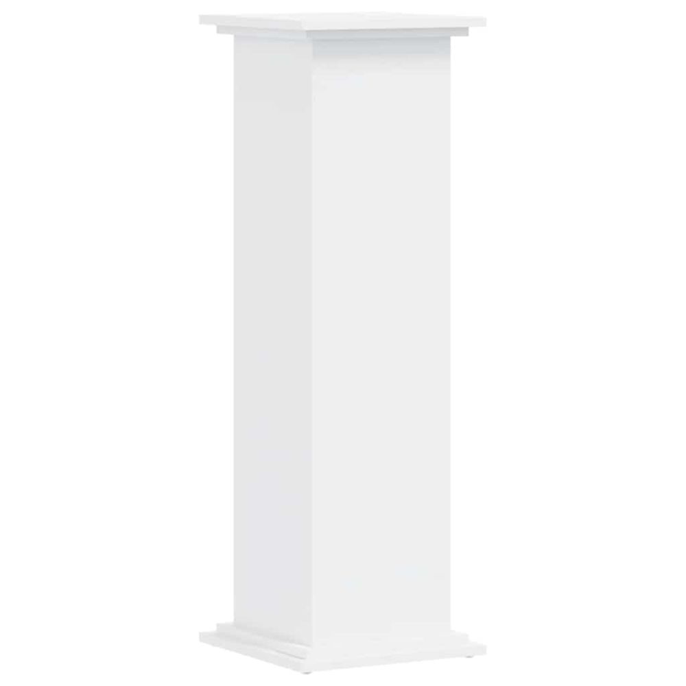Support de plante blanc 33 x 33 x 100 cm bois d'ingénierie