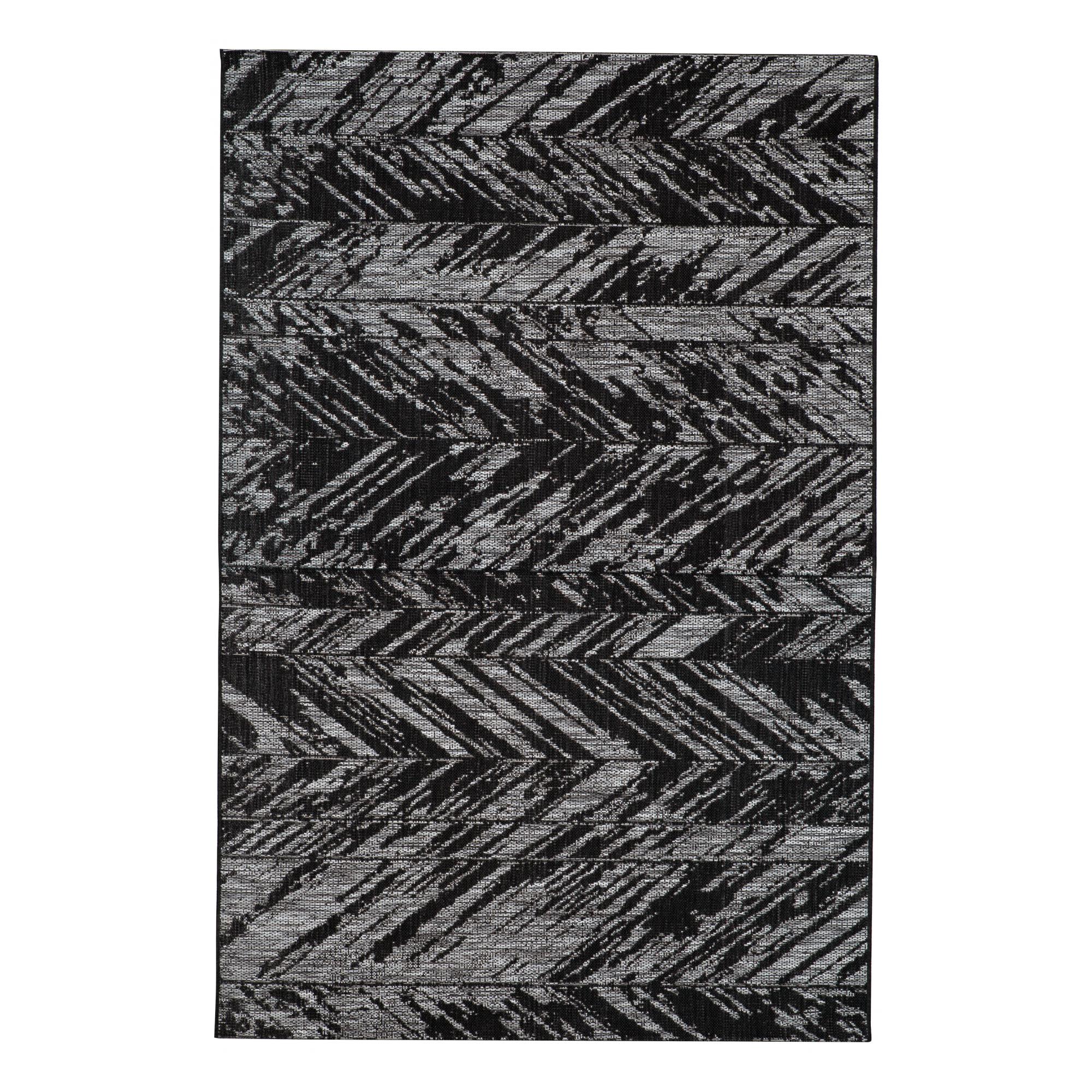 Tapis evora outdoor noir 200 x 290 cm