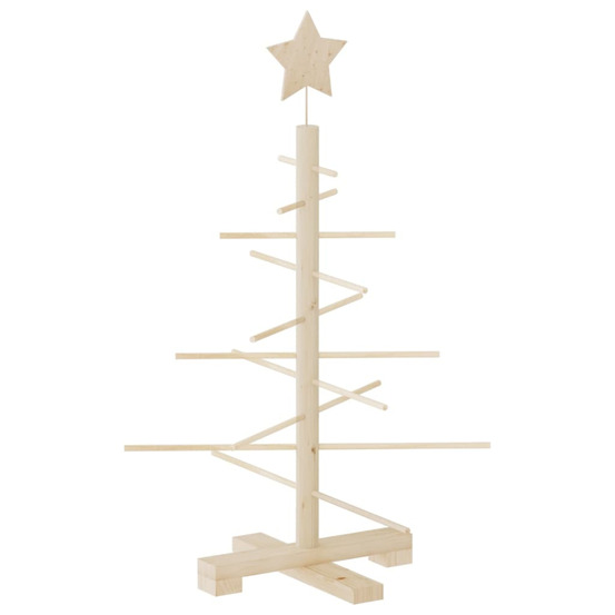 Arbre de noël en bois pour décoration 75 cm bois massif de pin