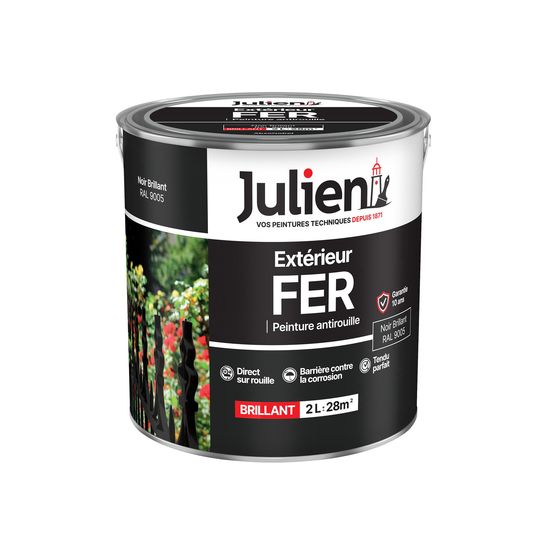 Peinture extérieur fer antirouille 2l - julien