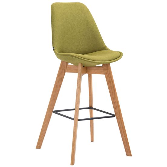 Tabouret de bar metz tissu natura
