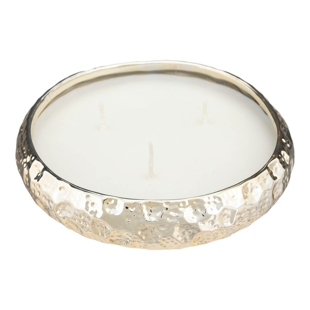 Bougie parfumée bol céramique doré d 20