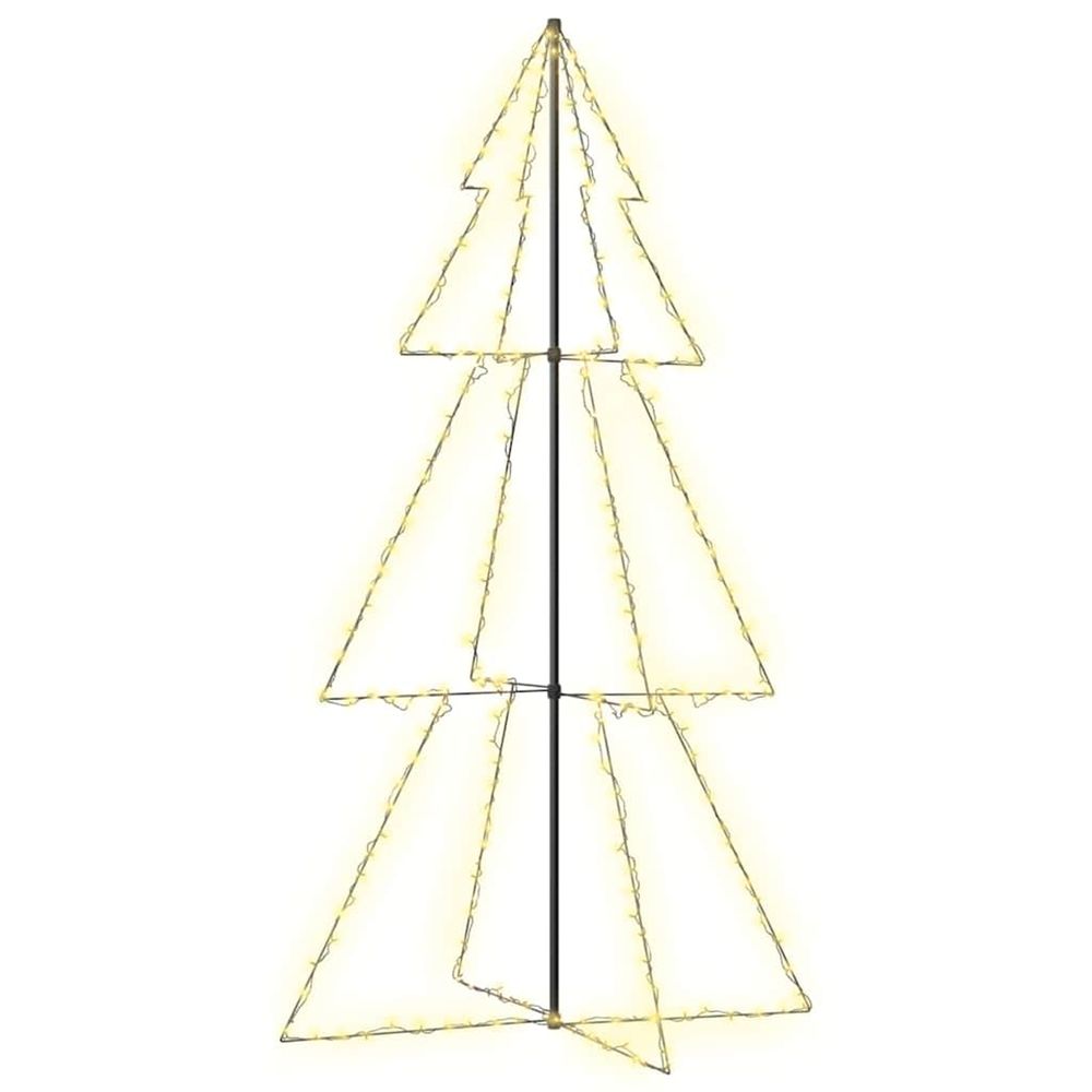 Arbre de noël cône 300 led d'intérieur/d'extérieur 120x220 cm