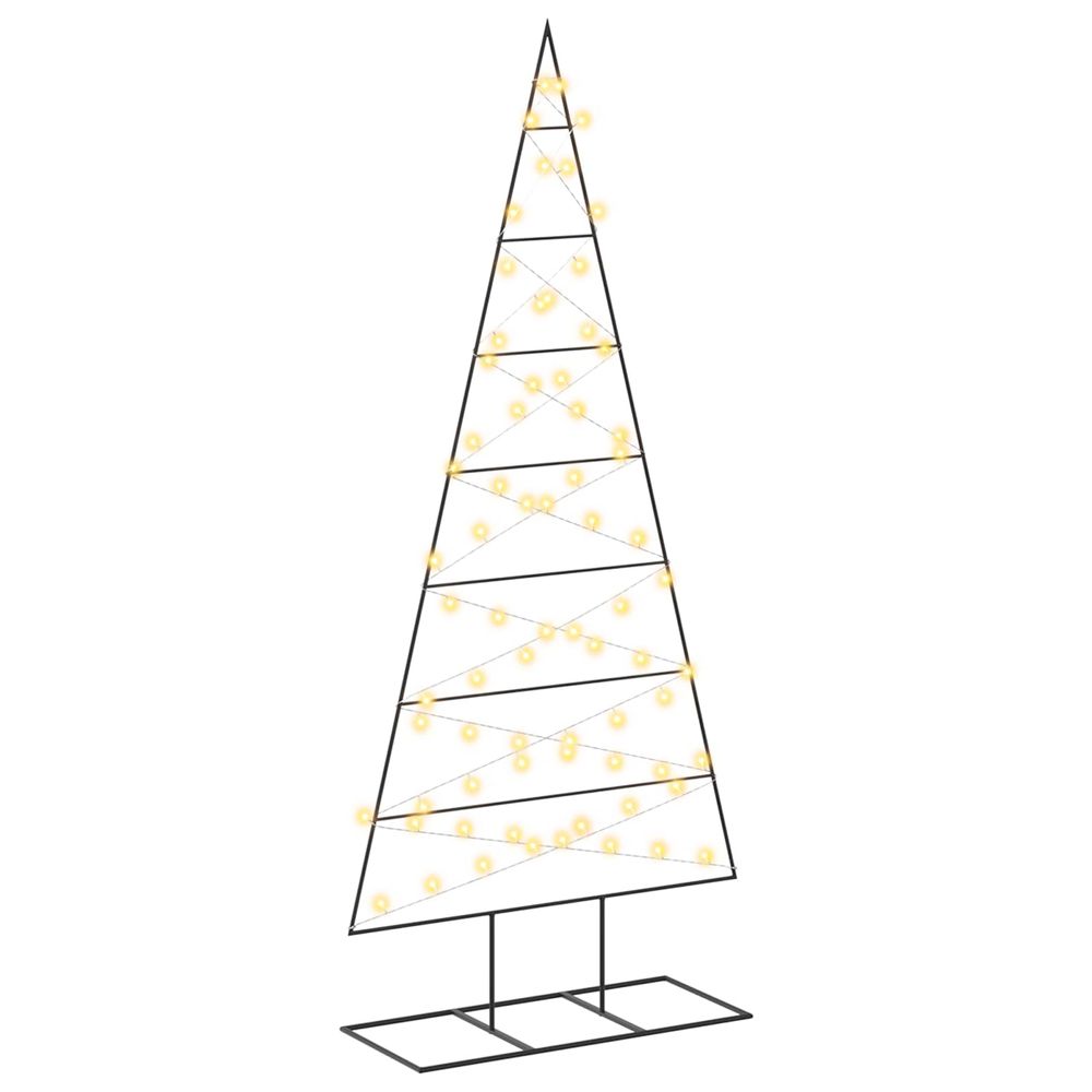 Arbre de noël en métal kuopio 180 cm blanc chaud