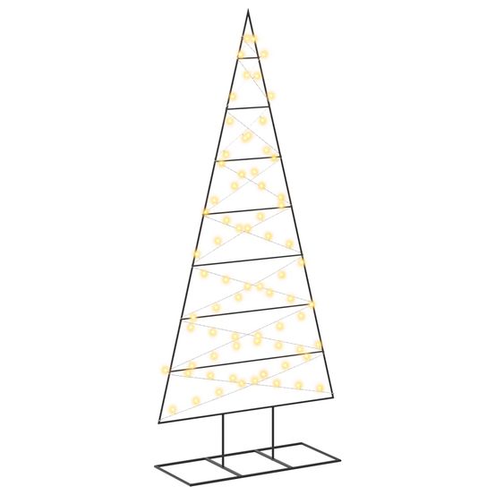 Arbre de noël en métal kuopio 180 cm blanc chaud