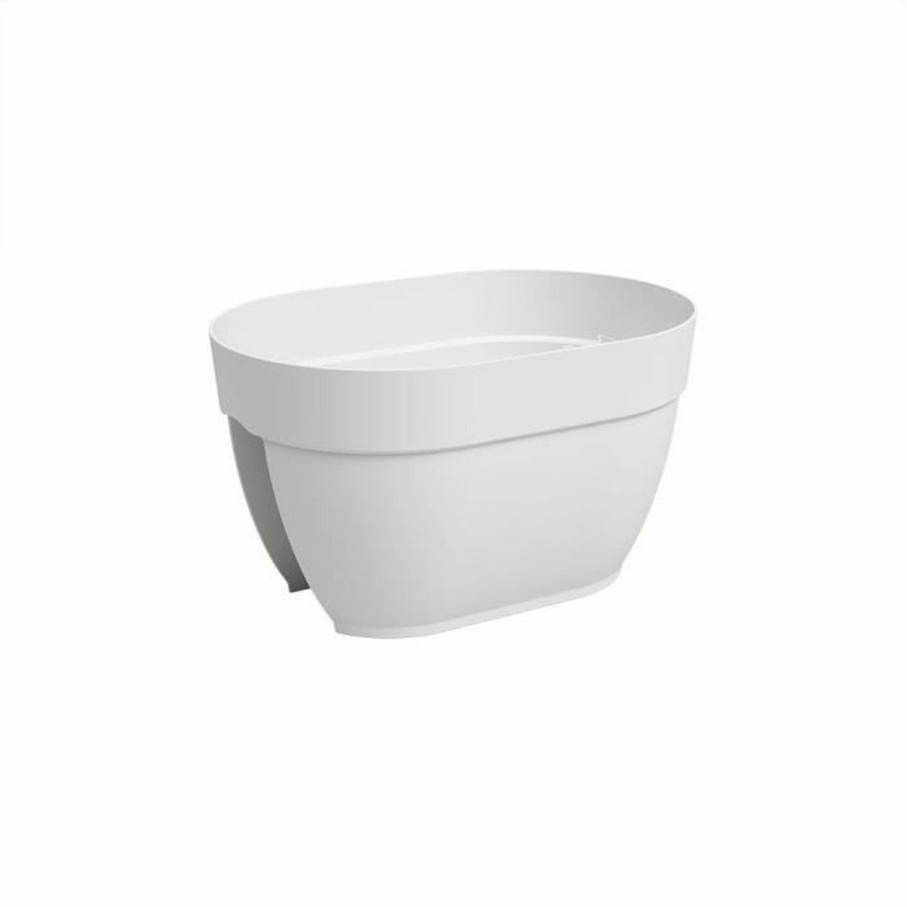 Jardinière balcon capri campana 40 ma - blanc - 39 x 25,6 x 22,5 cm