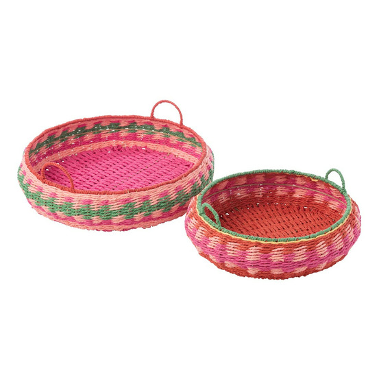 Lot de 2 plateaux déco