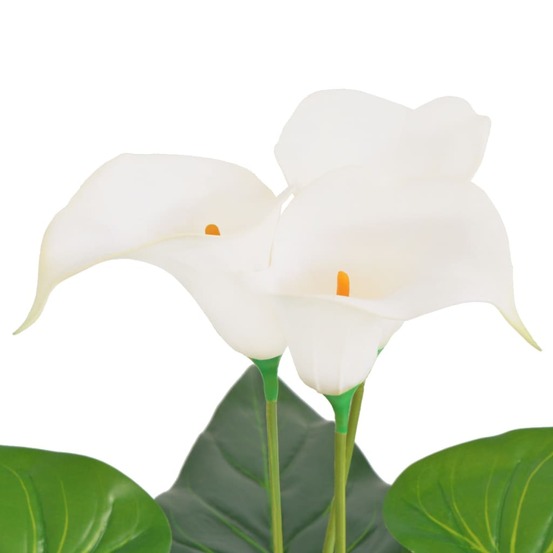 Plante artificielle avec pot lis calla 85 cm blanc