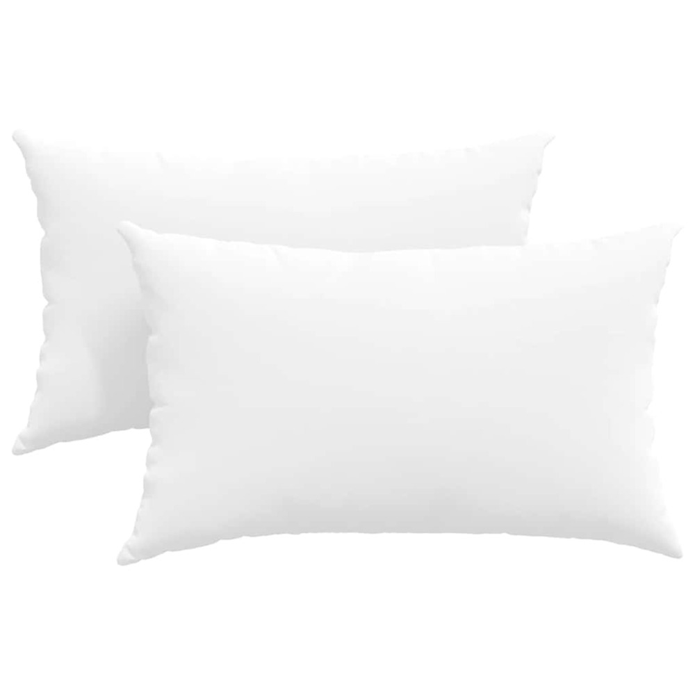Coussins de canapé 2 pcs blanc 50 x 30 cm tissu