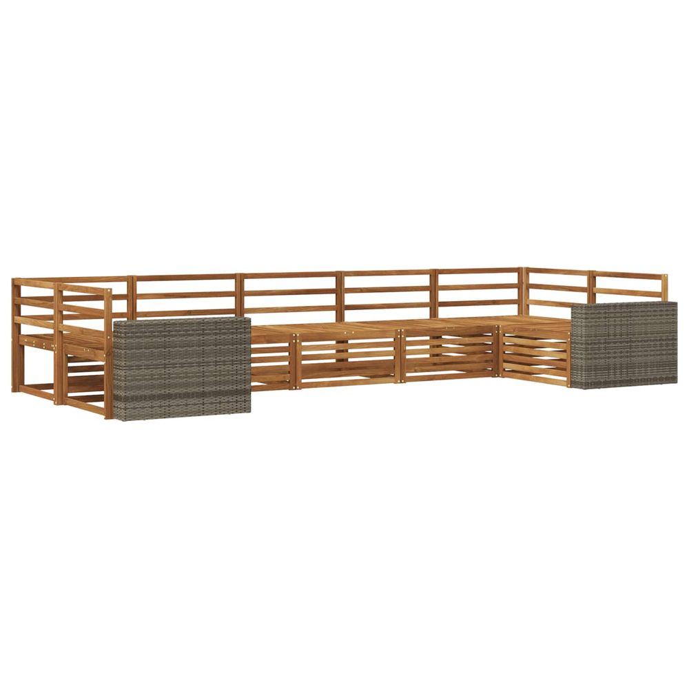 Ensemble de canapés d'extérieur 7 pc naturel
