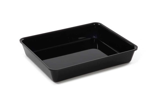 Plateau en plexiglas gastronorme gn 1/2 325x265x50mm noir - matériel chr pro