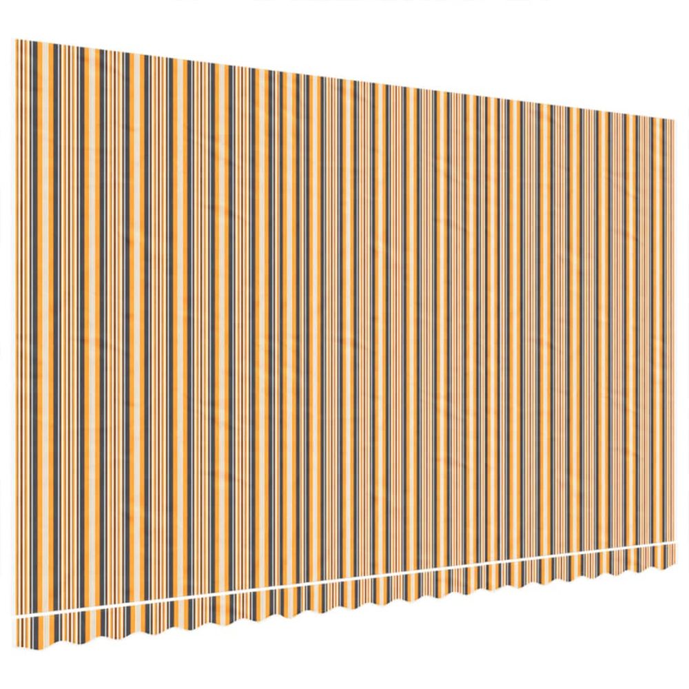 Tissu de remplacement pour auvent orange et noir 500x300 cm polyester
