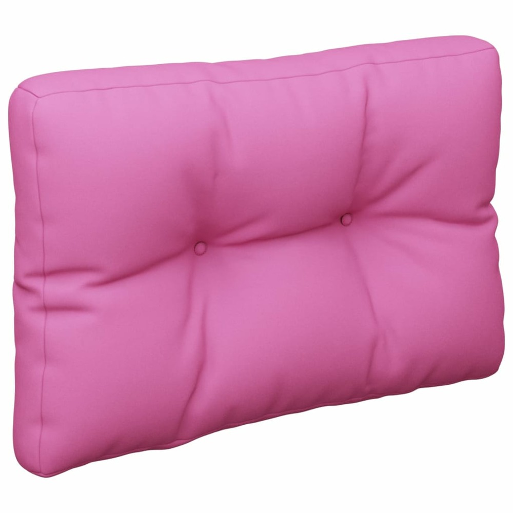 Coussin de palette rose 50x40x12 cm tissu