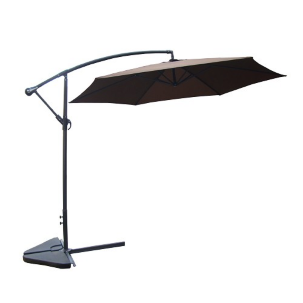 Parasol déporté diamètre 3m chocolat porticcio