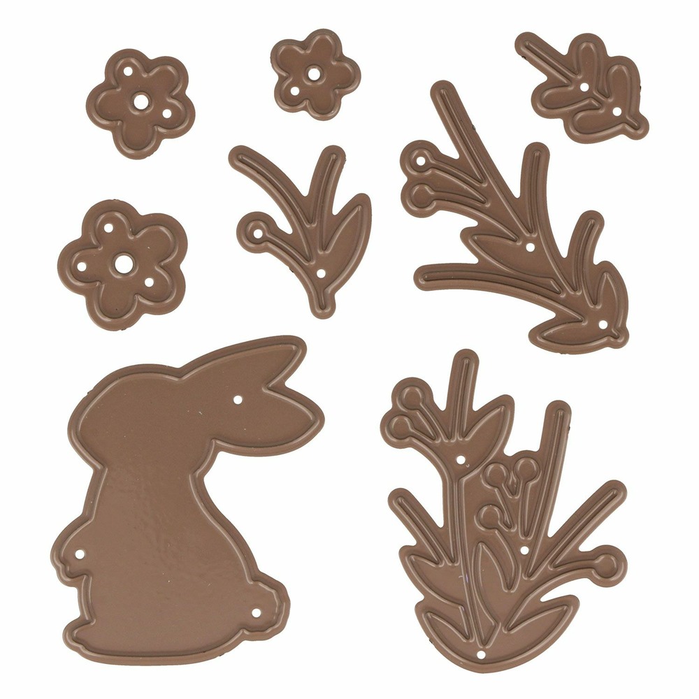 Matrice de découpe lapin et végétaux