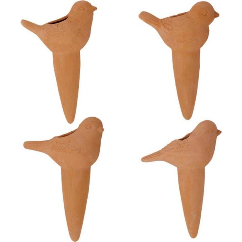 Arroseur à planter en terre cuite oiseau lot de 4