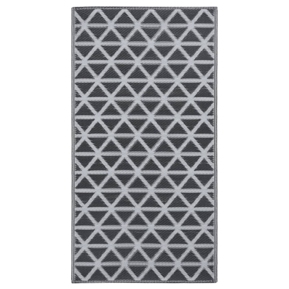 Tapis d'extérieur arakil noir 80x150 cm pp