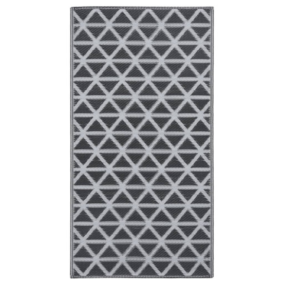 Tapis d'extérieur arakil noir 80x150 cm pp
