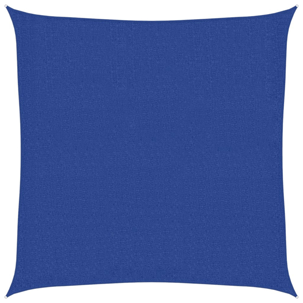Voile d'ombrage 160 g/m² carré bleu 3,6x3,6 m pehd