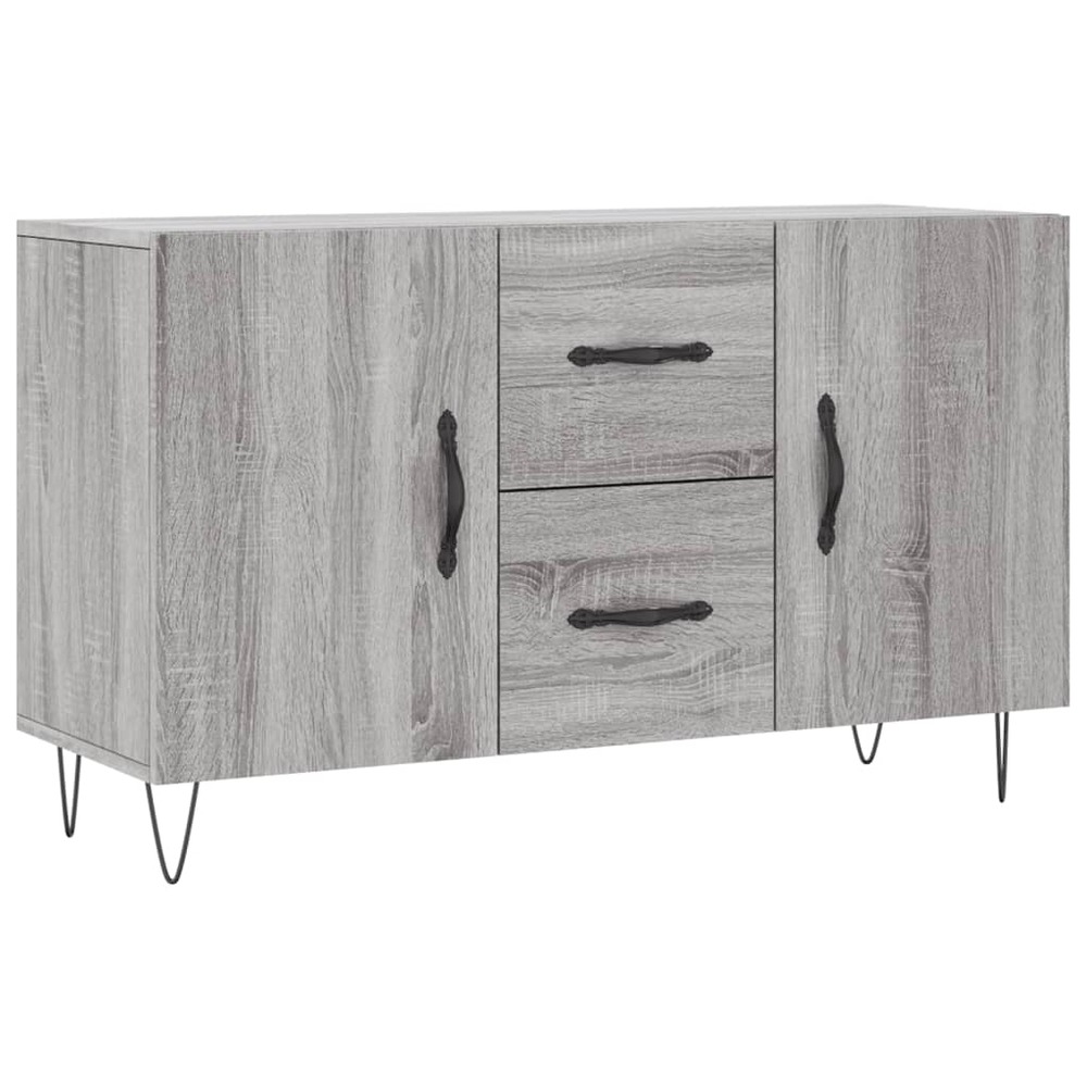 Buffet bahut commode armoire meuble de rangement organisateur cuisine salle de séjour salon sonoma 100 x 36 x 60 cm bois d'in