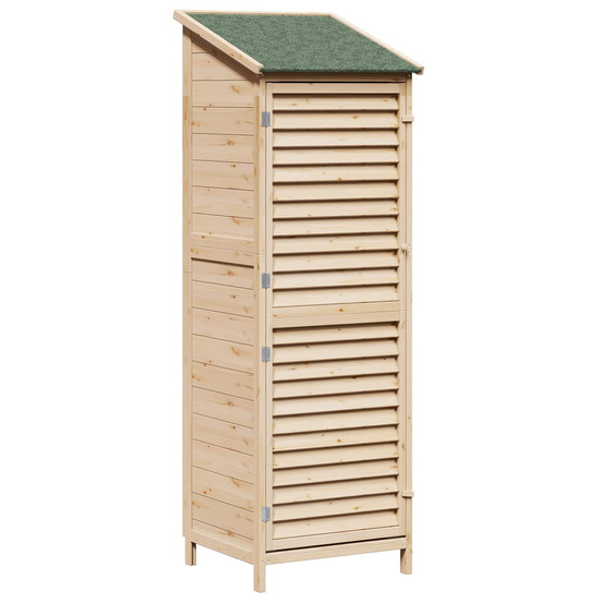 Abri de jardin naturel 59 x 56 x 176 cm bois de sapin massif
