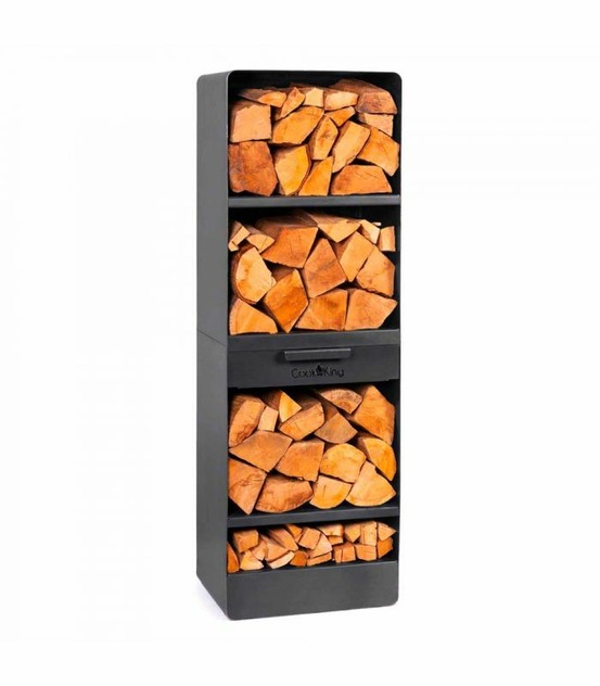 Rangement à bûches vento, pour cheminée , 150x80x30cm, cookking, 333246