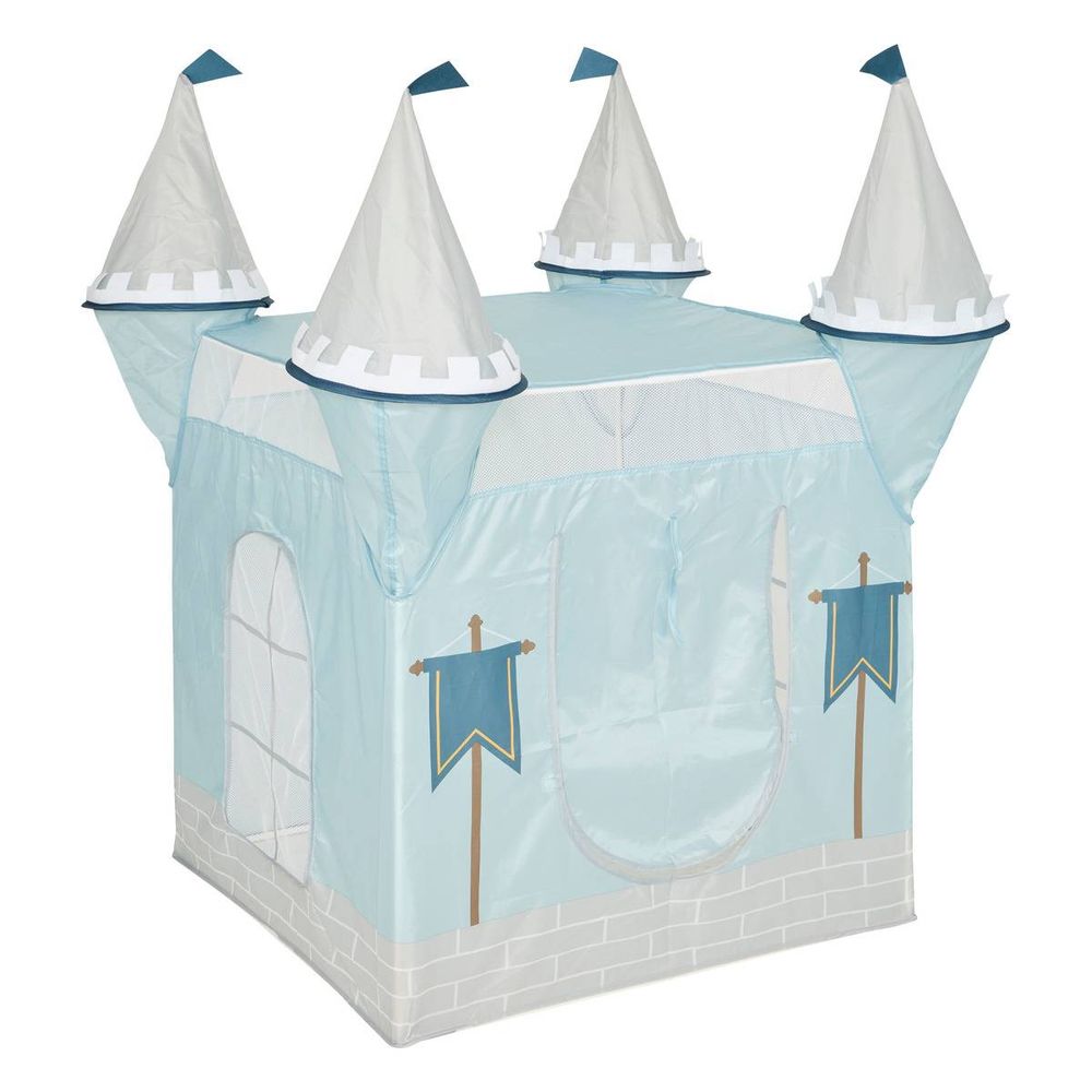 Tente château fort 130x78cm bleu