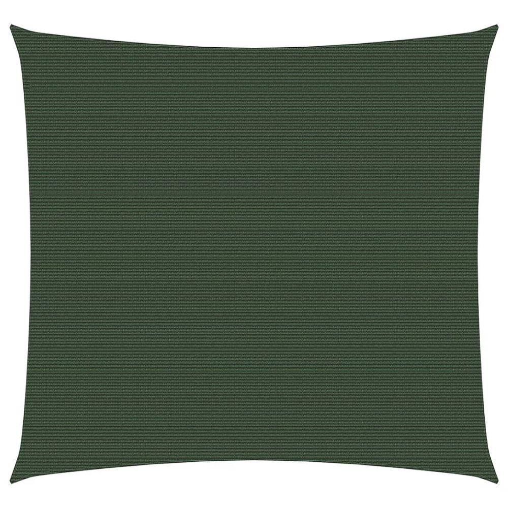 Voile toile d'ombrage parasol 160 g/m² vert foncé 6 x 6 m pehd