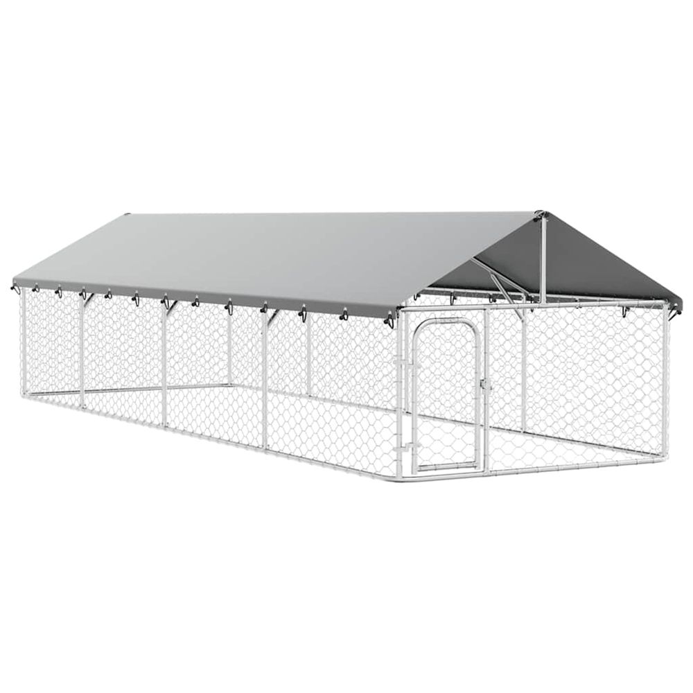 Chenil extérieur avec toit 600x200x150 cm