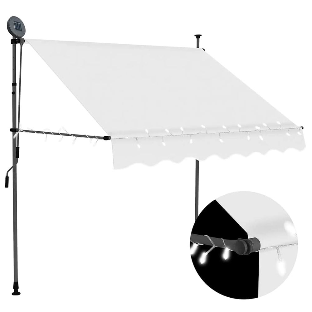 Store manuel rÃ©tractable avec LED 150