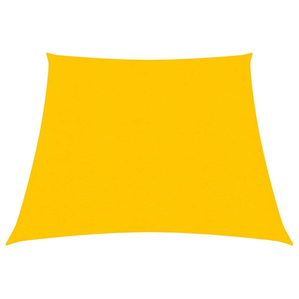 Voile toile d'ombrage parasol 160 g/m² pehd 3/4 x 3 m jaune