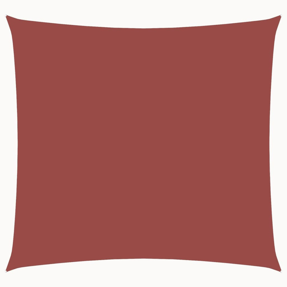 Voile de parasol tissu oxford carré 2x2 m terre cuite