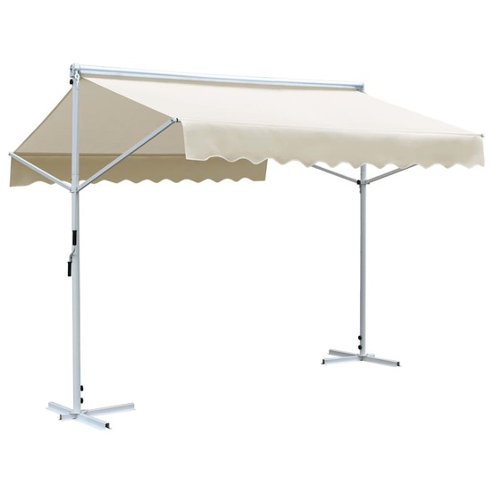 Auvent sur pied 3x3 m crème