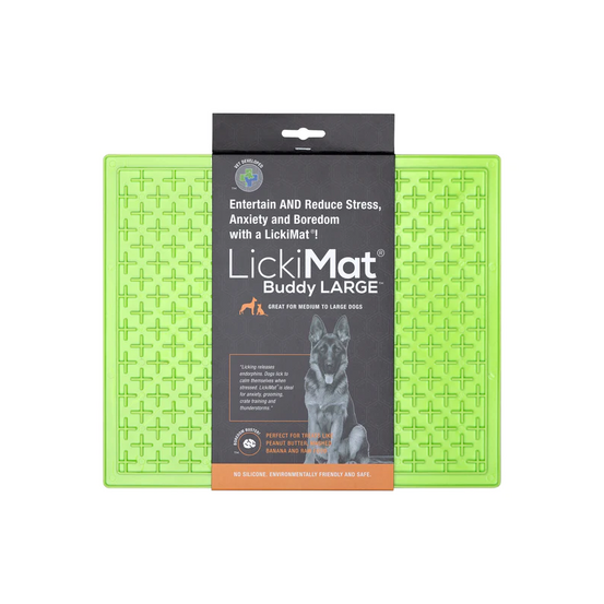 Buddy xl vert, tapis à lécher pour chien