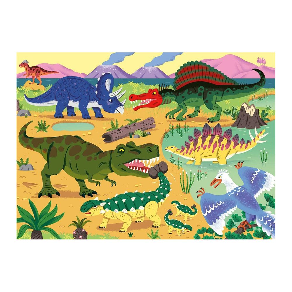 Puzzle 60p les dinosaures du cretace