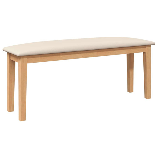 Banc 110 cm bois massif caoutchouc