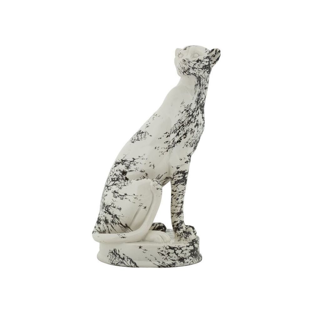 Statuette léopard assis 
