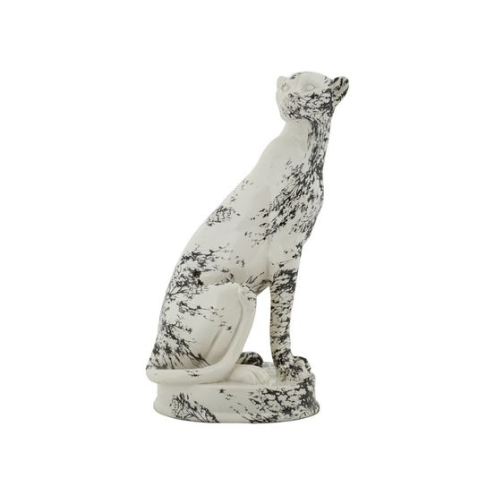 Statuette léopard assis