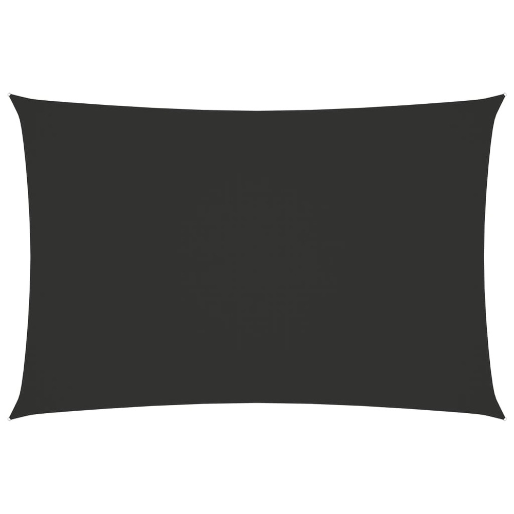 Voile toile d'ombrage parasol tissu oxford rectangulaire 5 x 7 m anthracite