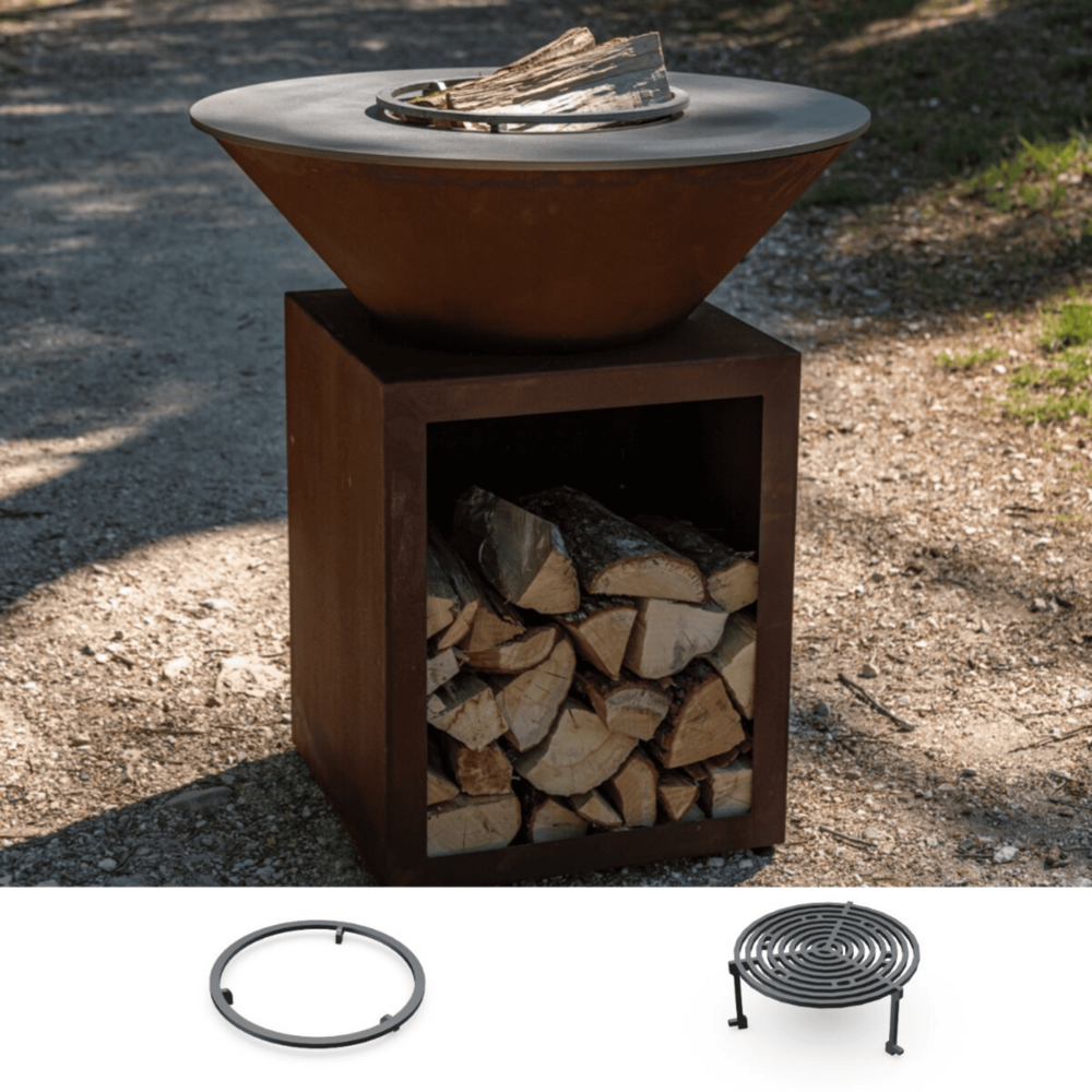 Pack decouverte brasero classique corten 83 simple cuve