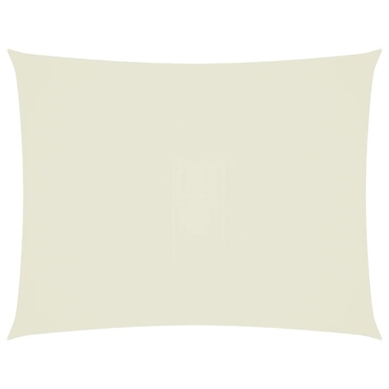 Voile de parasol tissu oxford rectangulaire 4x5 m crème