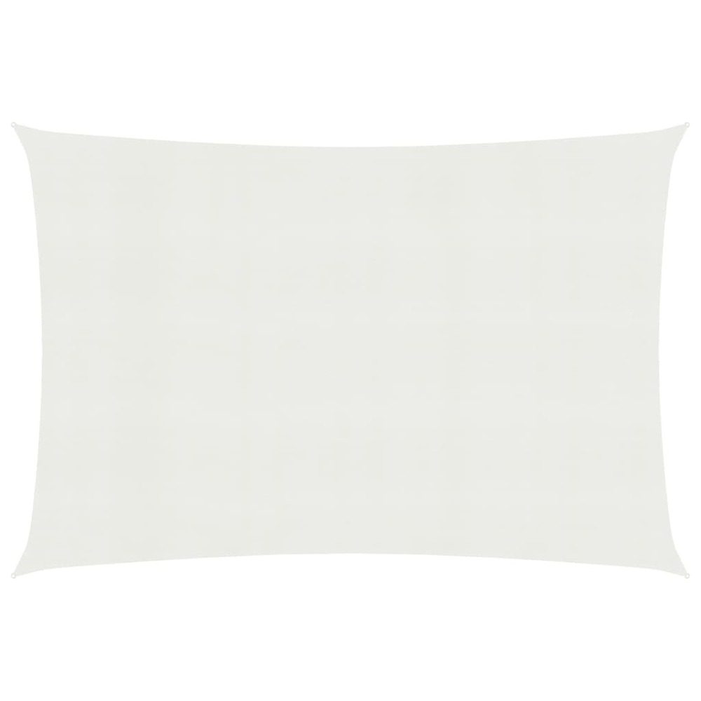 Voile toile d'ombrage parasol 160 g/m² 3 x 6 m pehd blanc