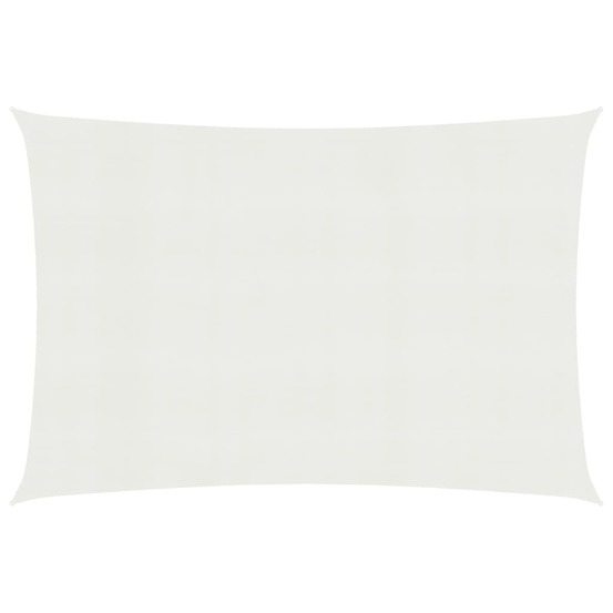 Voile toile d'ombrage parasol 160 g/m² 3 x 6 m pehd blanc