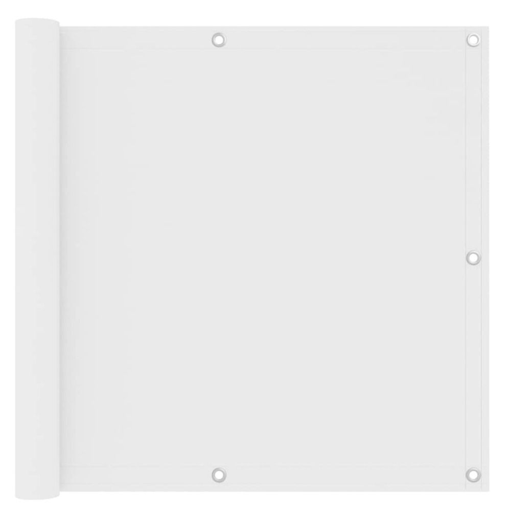 Écran de balcon blanc 90x500 cm tissu oxford