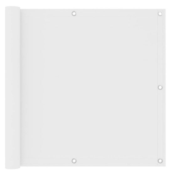 Écran de balcon blanc 90x500 cm tissu oxford