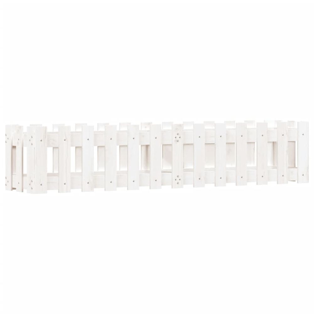 Lit surélevé de jardin design de clôture 150x30x30cm pin massif